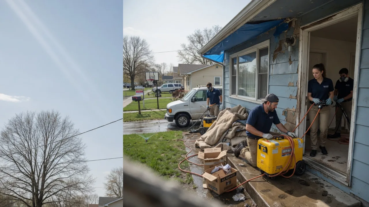 Basement Flood Cleanup in Red House, WV near me